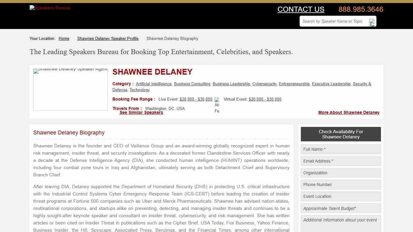Shawnee Delaney Biography Booking Info for Speaking Engagements