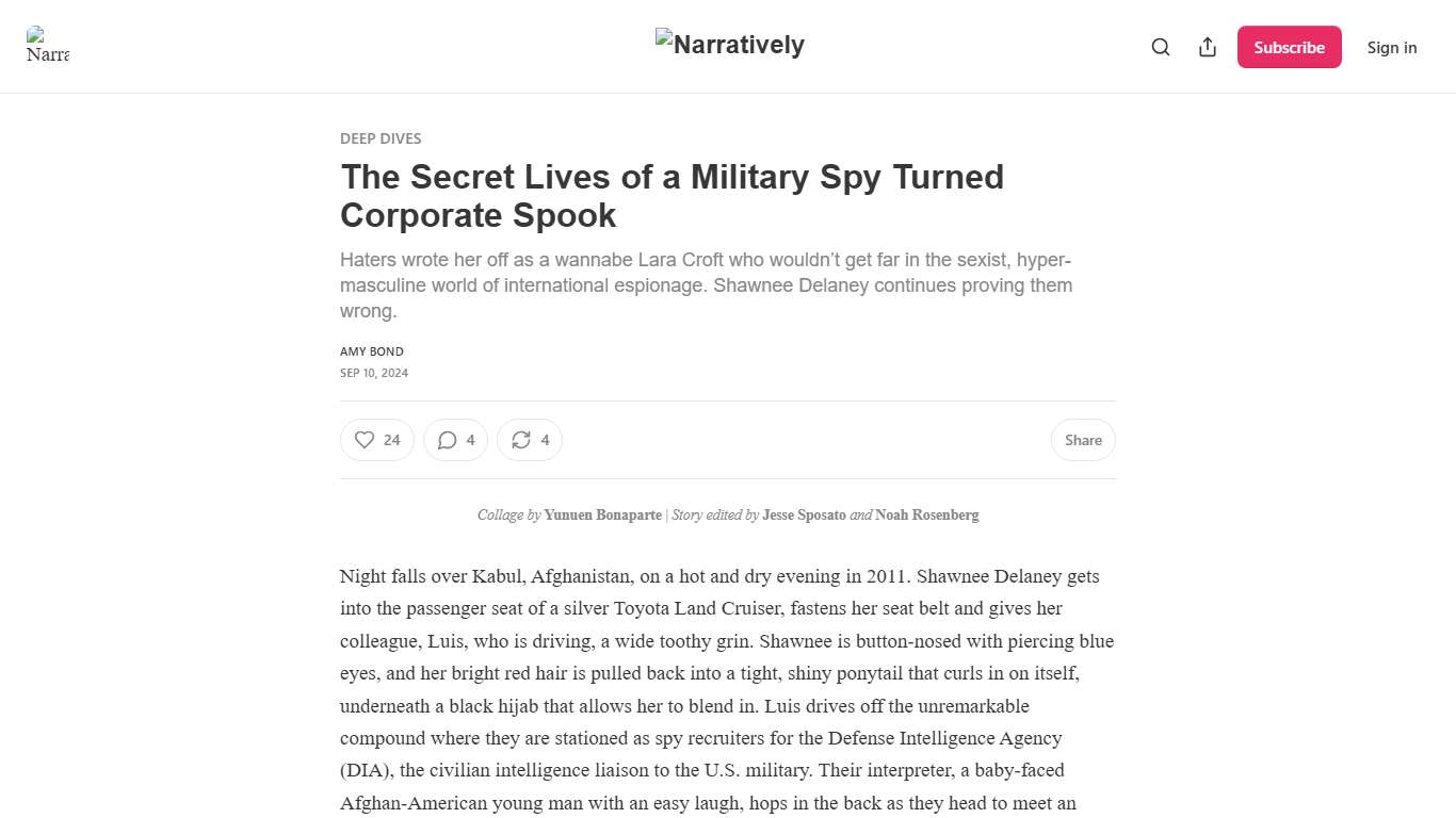 The Secret Lives of a Military Spy Turned Corporate Spook